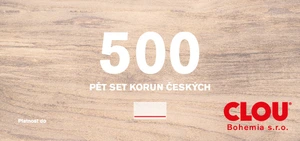 Dárkový kupón, různé hodnoty