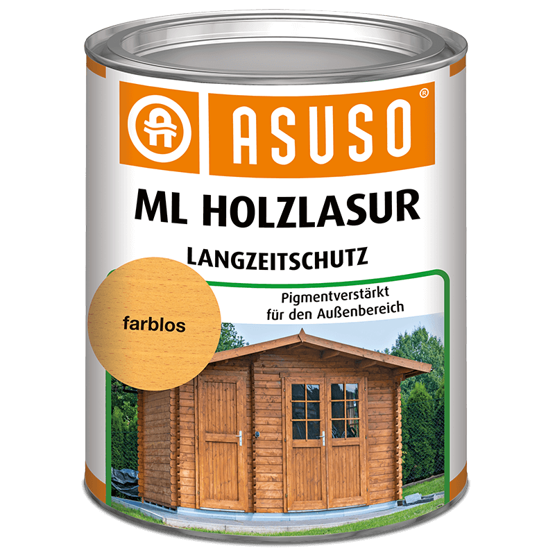 Olejová lazura na dřevo ASUSO ML Holzlasur 750 ml, různé odstíny