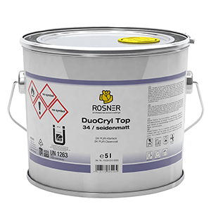 Rosner bezbarvý lak DuoCryl Top 34 hedvábně matný, 5 l