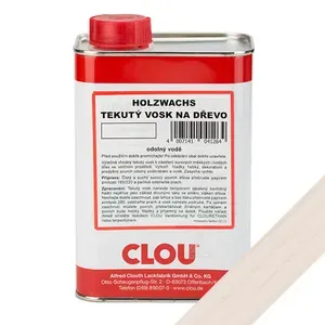 Tekutý vosk na dřevo W1 Holzwachs, transparentně bílý, 1 l
